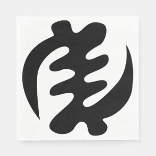 Serviette En Papier Gye Nyame   God is Supreme Adinkra