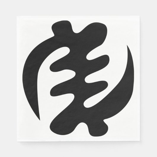 Serviette En Papier Gye Nyame | God is Supreme Adinkra (Devant)