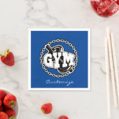 Serviette En Papier Gym Barbell Logo Thunder_Cove (En situation)