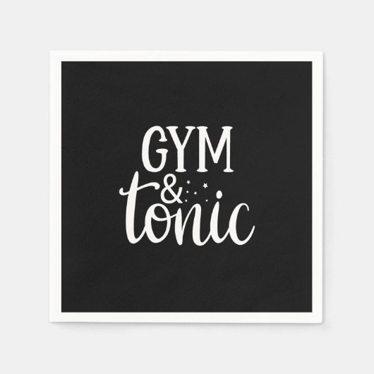 Serviette En Papier gym et tonique (Devant)