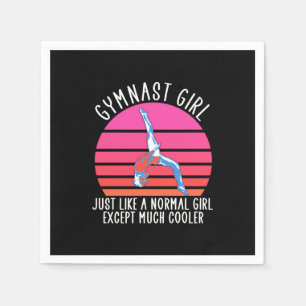 Serviette En Papier Gymnaste Girl