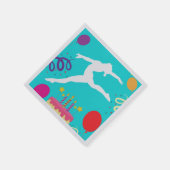Serviette En Papier Gymnastique fête d'anniversaire (Coin)