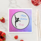 Serviette En Papier Gymnastique filles joyeuses serviettes d'anniversa (En situation)