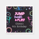 Serviette En Papier Gymnastique Jouer Jeu Anniversaire (Devant)