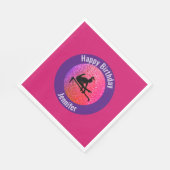 Serviette En Papier Gymnastique Joyeux Anniversaire Papier Napkin (Coin)