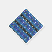 Serviette En Papier Gymnastique masculine Snowflake sapin de Noël (Coin)