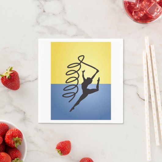 Serviette En Papier Gymnastique Ruban Papier ordinaire serviettes (En situation)