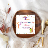 Serviette En Papier Gymnastique saut Cartwheel fête d'anniversaire fil