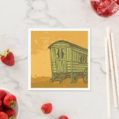 Serviette En Papier Gypsy caravan (En situation)
