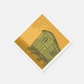 Serviette En Papier Gypsy caravan (Coin)