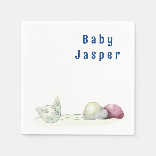 Serviette En Papier Habitat préhistorique du dragon personnalisé (Devant)