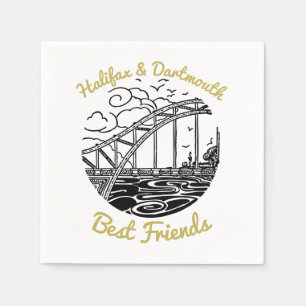 Serviette En Papier Halifax Dartmouth meilleur amis fête napkin