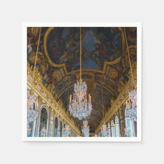 Serviette En Papier Hall des miroirs du château de Versailles (Devant)