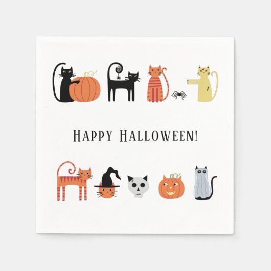Serviette En Papier Halloween (Devant)