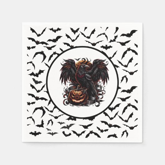 Serviette En Papier Halloween (Devant)