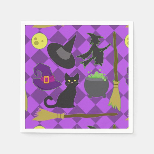 Serviette En Papier Halloween (Devant)