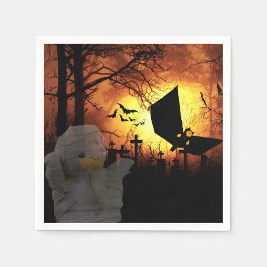 Serviette En Papier Halloween (Devant)