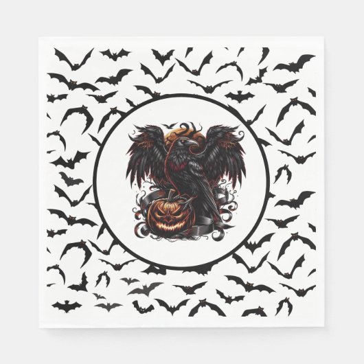 Serviette En Papier Halloween (Devant)
