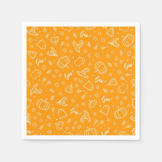 Serviette En Papier Halloween (Devant)