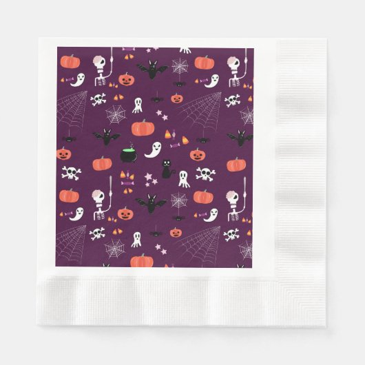 Serviette En Papier Halloween (Devant)