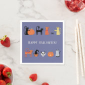 Serviette En Papier Halloween (En situation)
