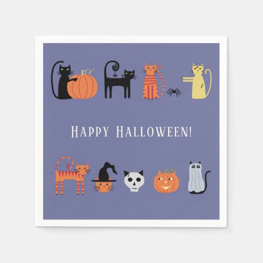 Serviette En Papier Halloween (Devant)
