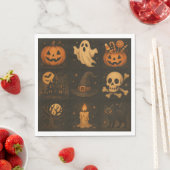 Serviette en papier Halloween (En situation)