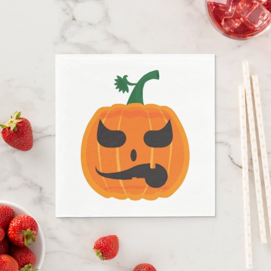 Serviette En Papier Halloween (En situation)