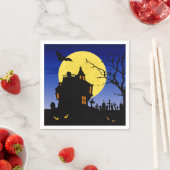 Serviette En Papier Halloween (En situation)