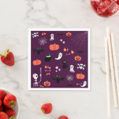 Serviette En Papier Halloween (En situation)