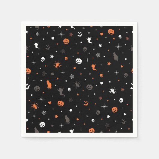 Serviette En Papier Halloween (Devant)