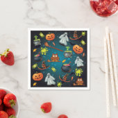 Serviette En Papier Halloween (En situation)