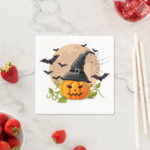 Serviette En Papier Halloween (En situation)