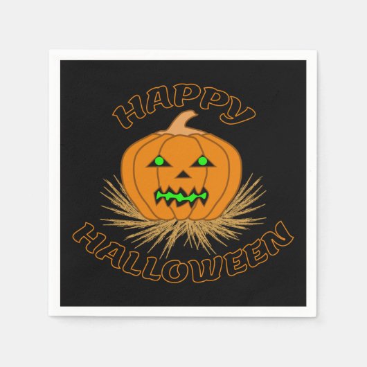 SERVIETTE EN PAPIER HALLOWEEN (Devant)