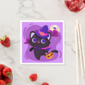 Serviette En Papier Halloween (En situation)