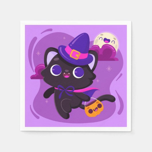 Serviette En Papier Halloween (Devant)