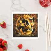 Serviette En Papier Halloween (En situation)