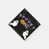 Serviette En Papier Halloween 1er anniversaire Éffrayant un fantôme go (Coin)
