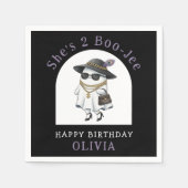 Serviette En Papier Halloween 2 Anniversaire Fête Ghost Two Boujee (Devant)
