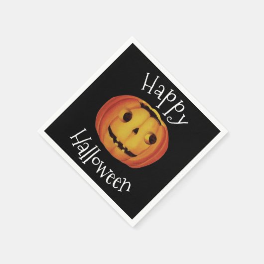 Serviette En Papier Halloween à l'ancienne, Citrouille (jack-o'-lanter (Coin)