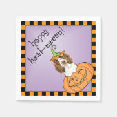 Serviette En Papier Halloween Anglais Springer Spaniel (Devant)