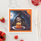 Serviette En Papier Halloween - Anniversaire 4 (En situation)