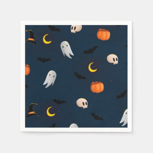 Serviette En Papier Halloween Art Halloween Squelette Art Happy Hallow