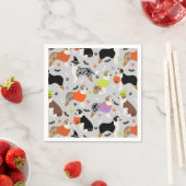 Serviette En Papier Halloween Australian Shepherd (En situation)