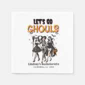 Serviette En Papier Halloween Bachelorette allons au ghoul (Devant)