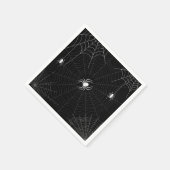 Serviette En Papier Halloween Black et White Spider Web (Coin)