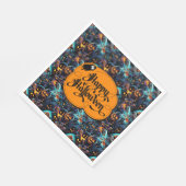 Serviette En Papier Halloween bleu (Coin)