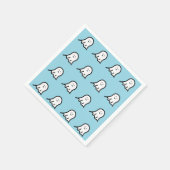 Serviette En Papier Halloween blouissant et joli fantôme (Coin)