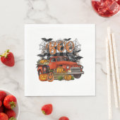 Serviette En Papier Halloween Boo (En situation)