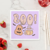 Serviette En Papier Halloween Boo (En situation)